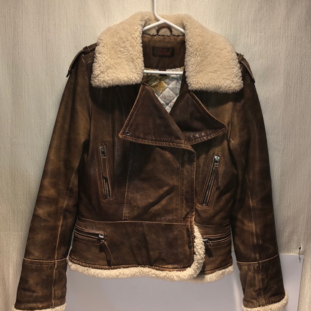 Danier Brown Shearling Jacket